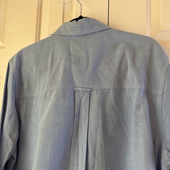 Chaps Men’s Light Blue Casual Button-Down Shirt Long Sleeve Size Large - Picture 8 of 8